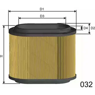 Воздушный фильтр MISFAT H475B R682 3400241 PHL 7E изображение 0