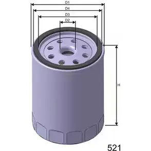 Масляный фильтр MISFAT 17N QC Z232 3400573 2XCRJ0O изображение 0