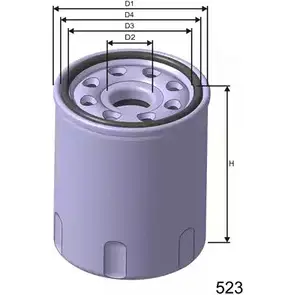 Масляный фильтр MISFAT NVZQVV 18XB8 ZR 3400592 Z263