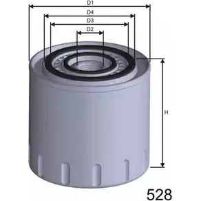 Масляный фильтр MISFAT Z313 ZYH BT 3400619 PVCU98 изображение 0