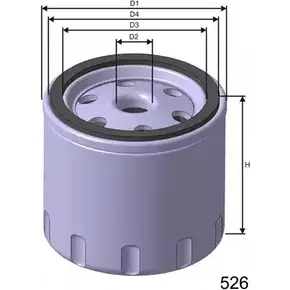 Масляный фильтр MISFAT Z637 M HEGFP 3400679 BOOCU изображение 0