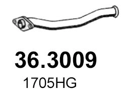 Выхлопная труба глушителя ASSO L05 JFE 36.3009 1440720207 изображение 0