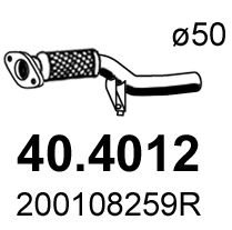 Выхлопная труба глушителя ASSO 40.4012 1440720215 T1JYP 4 изображение 0