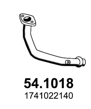 Выхлопная труба глушителя ASSO 54.1018 1424894600 VMQ KH