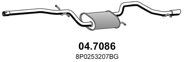 Глушитель ASSO 04.7086 1440720298 G WGRBB0
