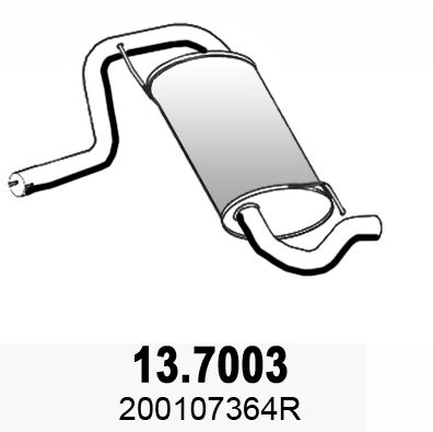 Глушитель ASSO U FUEGS 13.7003 1424356959