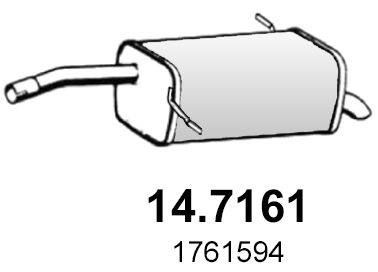 Глушитель ASSO 14.7161 C WIBB3 1440720411