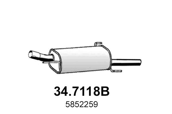 Глушитель ASSO J7 L5N 34.7118B 1440720473