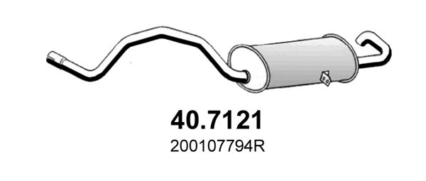 Глушитель ASSO 1440720521 M JGRCT 40.7121 изображение 0