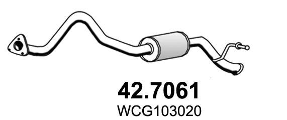 Глушитель ASSO 1424841001 42.7061 R3LNU KK