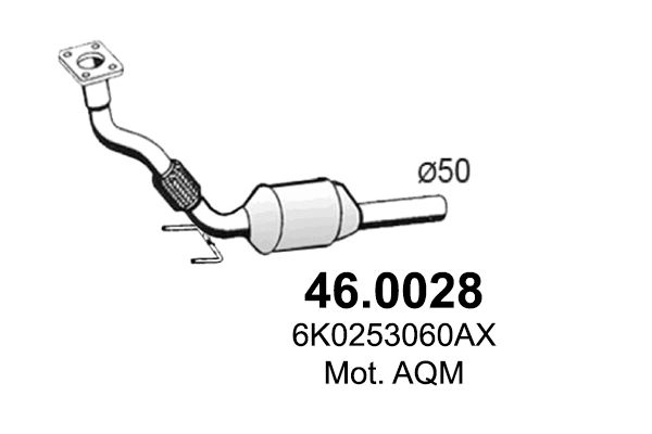 Катализатор ASSO F2 EPBW 1424741128 46.0028 изображение 0