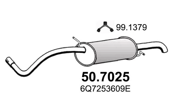 Глушитель ASSO UCX DOCH 1424921943 50.7025 изображение 0