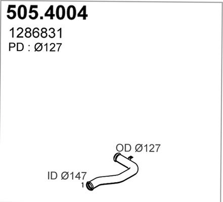 Гофра глушителя ASSO 505.4004 U9 12L 9445236