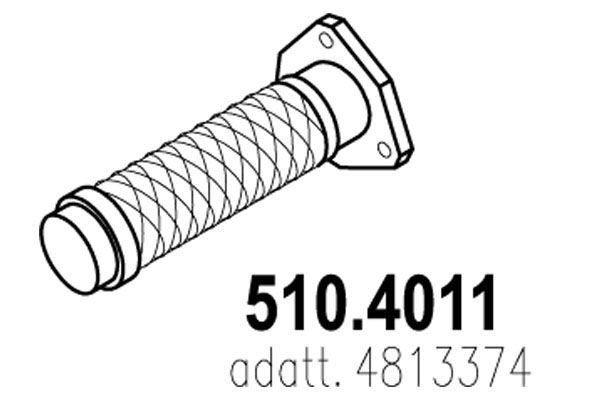 Гофра глушителя ASSO 510.4011 G9Q QI 1423574131