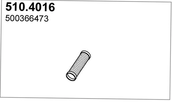 Гофра глушителя ASSO 510.4016 9452466 VW37H U6