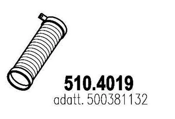 Гофра глушителя ASSO 1423574132 510.4019 TDB 0BG