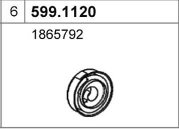 Кронштейн глушителя ASSO 599.1120 BJMWC V 1440721183 изображение 0