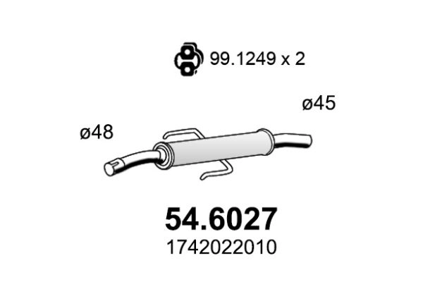 Резонатор ASSO 3ASRI9 W 54.6027 1424921962