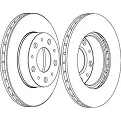 Тормозной диск Wagner 3420451 WGR1171-1 1RL5N D5 I6F