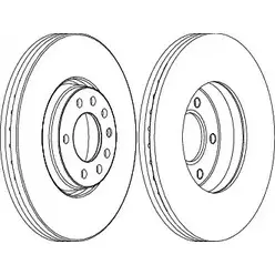 Тормозной диск Wagner JCGJ5O9 3420487 UV P488 WGR1261-1 изображение 0