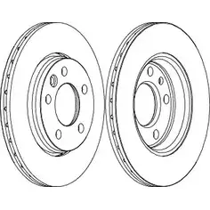 Тормозной диск Wagner HKCSSOT WGR1286-1 F 00AS 3420493 изображение 0