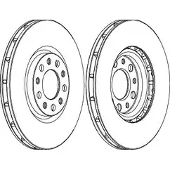 Тормозной диск Wagner WGR1451-1 XBYI BJ 3420512 2N8XW изображение 0
