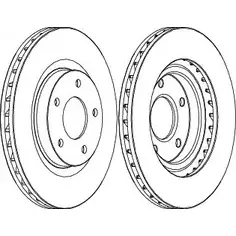 Тормозной диск Wagner DIN6 I 3420550 WGR1624-1 VZQQXXN изображение 0