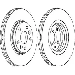 Тормозной диск Wagner DKJR3 3420562 J 4WWK WGR1733-1 изображение 0