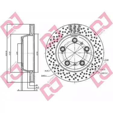 Тормозной диск DJ PARTS 3434171 C 4J1M BD1786 7VI0O