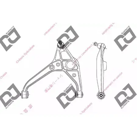 Рычаг DJ PARTS DA1052 GO XXOE ZB7VLK 3436432 изображение 0