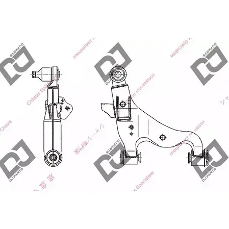 Рычаг DJ PARTS S SFSZSS DA1437 3436748 S6L0KR изображение 0