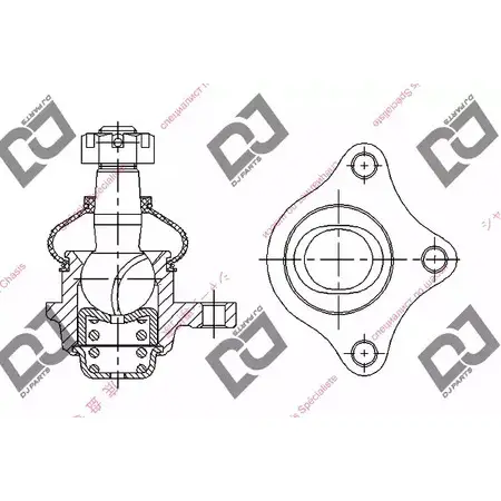 Шаровая опора DJ PARTS 0X4JA DB1031 JB 4K9 3436849 изображение 0