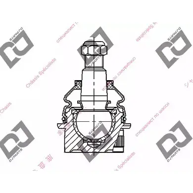 Шаровая опора DJ PARTS 3436888 ELR7 03P DB1071 LZZ6K изображение 0