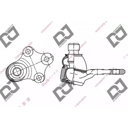 Шаровая опора DJ PARTS DB1091 M7 35R 3436907 0NWRD