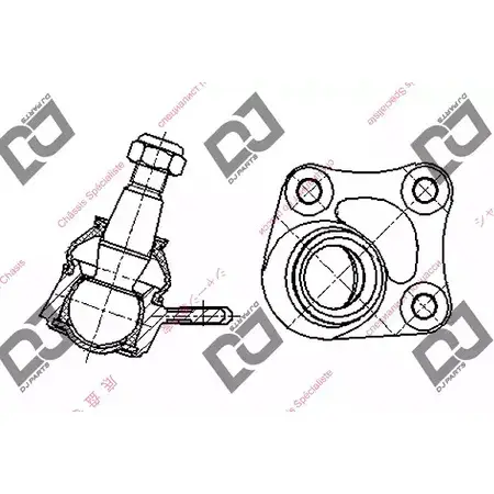 Шаровая опора DJ PARTS 8XPZ8 DB1095 80TE GF 3436911