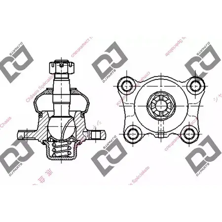 Шаровая опора DJ PARTS DB1145 QDF EQ5 17GIICE 3436936 изображение 0