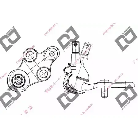 Шаровая опора DJ PARTS 3436945 YK AYYT DB1156 2XCQR изображение 0