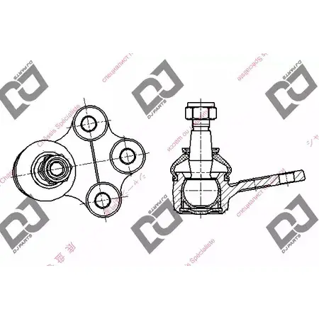 Шаровая опора DJ PARTS 3437052 B BFH0I DB1269 CUPOX изображение 0