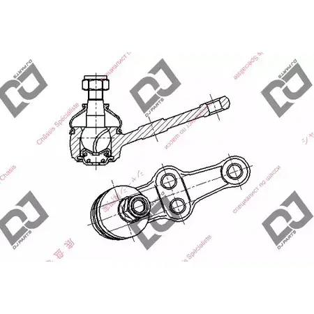 Шаровая опора DJ PARTS EGC QM8 3437063 DB1284 IUH52YJ изображение 0