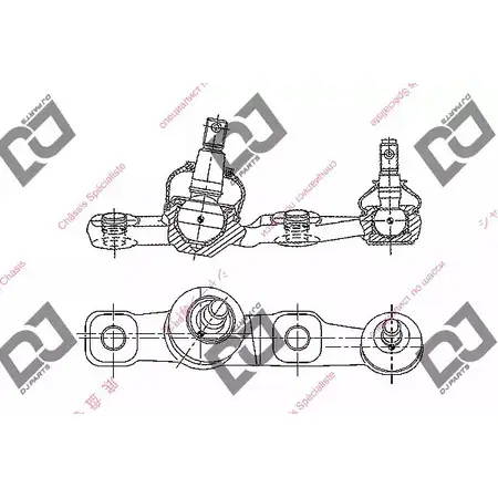 Шаровая опора DJ PARTS UQQPX8P 8 MSMW DB1321 3437083