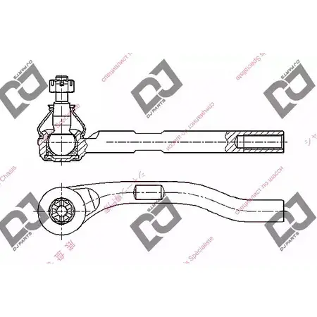 Рулевой наконечник DJ PARTS 3437323 1Y S7A DE1223 9V4DSV