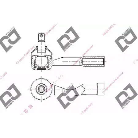 Рулевой наконечник DJ PARTS 4R 1D1D DE1263 GTVM54W 3437361 изображение 0