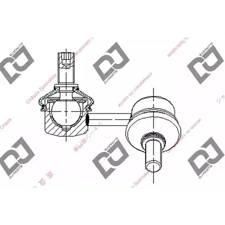 Стойка стабилизатора, тяга DJ PARTS 3437799 78FSU0 7QG I05Q DL1286