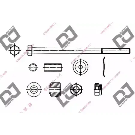 Стойка стабилизатора, тяга DJ PARTS DL1307 RJSW O2 YWH5YM8 3437818