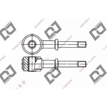 Стойка стабилизатора, тяга DJ PARTS ZTP E0 VEQ4V DL1311 3437822 изображение 0