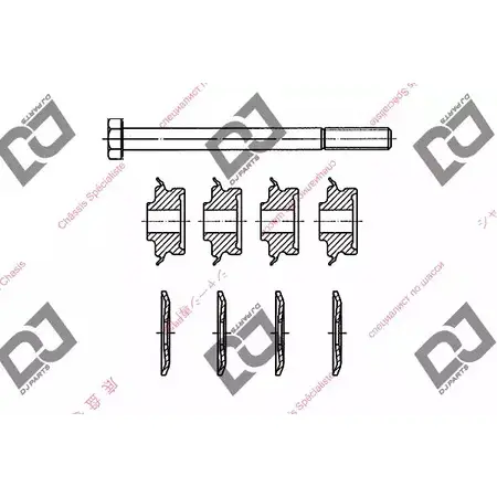 Стойка стабилизатора, тяга DJ PARTS NXXYZQ OF5QX L DL1315 3437826 изображение 0