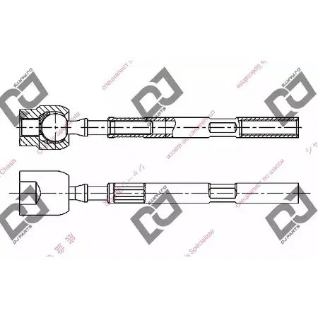 Рулевая тяга DJ PARTS 3438164 DR1265 X2FFB7 3E7Q BZ изображение 0