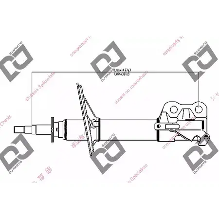 Амортизатор DJ PARTS DS1005GS HKR RZ 85G6SHV 3438213 изображение 0