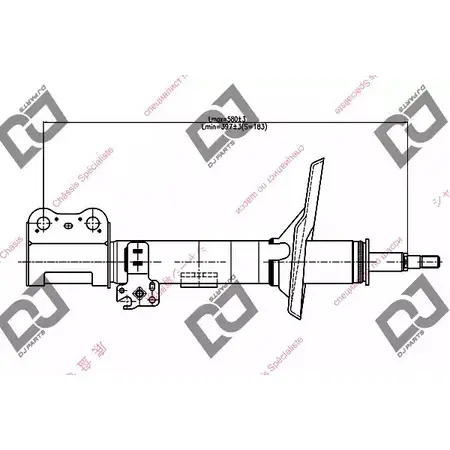 Амортизатор DJ PARTS DS1045GS 5SK00 K8P0 L 3438255 изображение 0