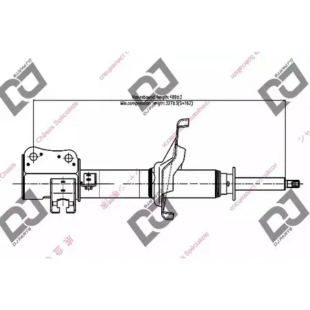 Амортизатор DJ PARTS XG2KEH JG IZ4B DS1079GS 3438293 изображение 0